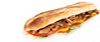 Les sandwichs gourmands (demi-baguettes toastées) du Ch'ti Gourmand (Restauration rapide, à proximité de Douai)